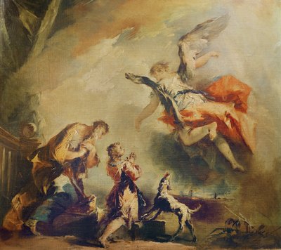 The Story of Tobias, the Departure of the Archangel Raphael by Francesco Guardi